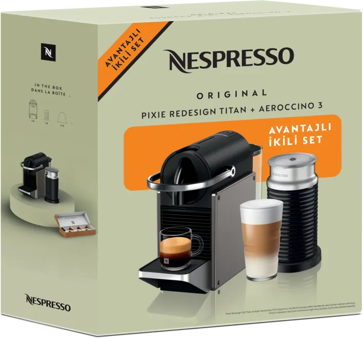 Arçelik Nespresso Pixie Titan ve  Aeroccino 3, 2. fotoğraf