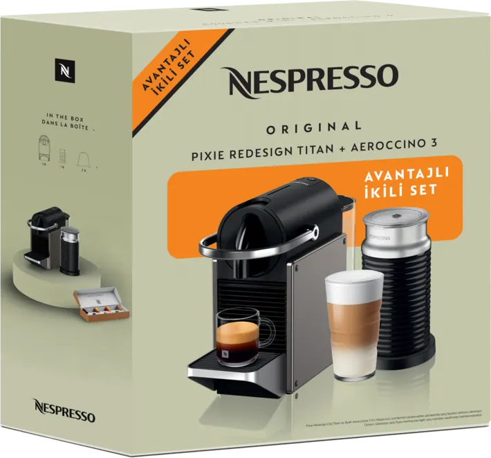 Arçelik Nespresso Pixie Titan ve  Aeroccino 3, 3. fotoğraf