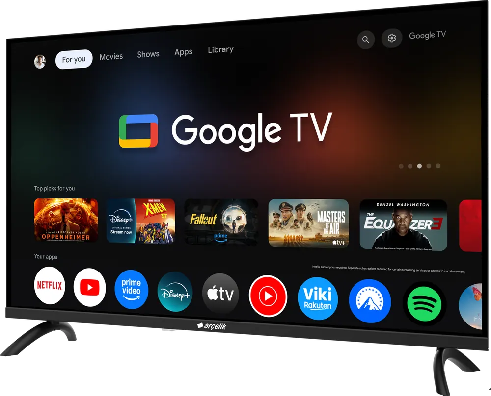 Arçelik QLED 32" HD Google TV - A 632 D, 2. fotoğraf